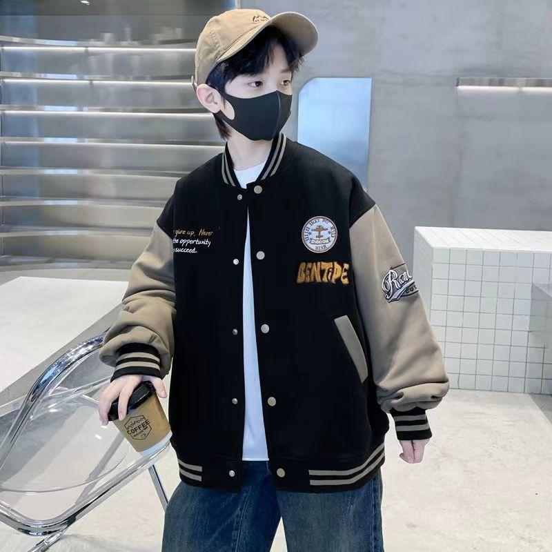 Boys' Outerwear Spring Autumn Children's Boys Baseball Jersey Jacket