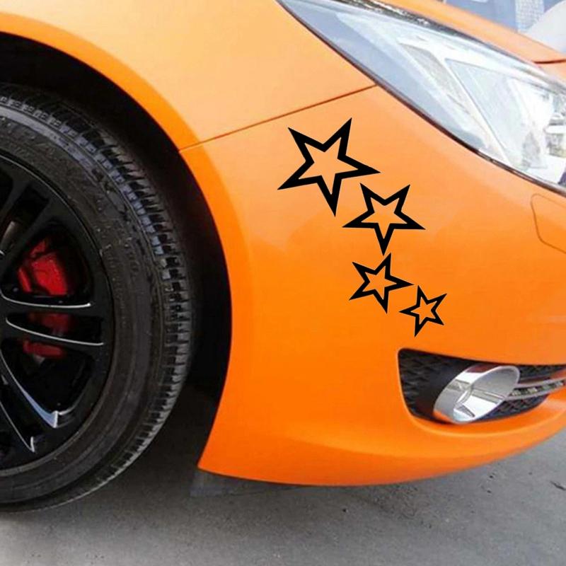 12x24 Cm Stars Car Sticker Vinyl Car Decal Waterproof Stickers On Car Truck Bumper Rear Window No Background