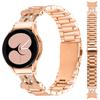 Watch Band with Quick Release Connector for Samsung Galaxy Watch 5/Watch 5 Pro/Watch4 , 3-Bead Stainless Steel Strap