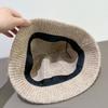 Retro Jednobarevný Klobouk Bucket Dámský Plyšový Pletený Klobouk Bucket Zimní Termální Klobouk Basin Dámský