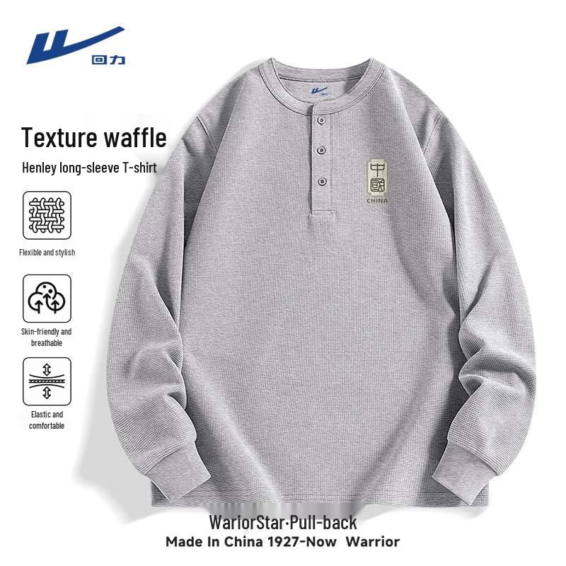 

Warrior Men s Waffle Knit Long-Sleeve T-Shirt 3XL