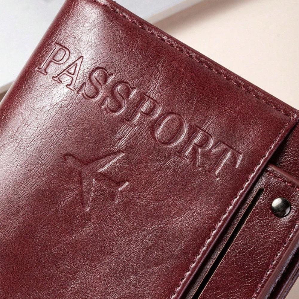 Passport Ticket Bag Multifunctional Protective Case Retro Card Passport Holder