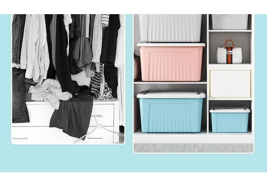 Extra Large Plastic Storage Box for Clothes and Toys