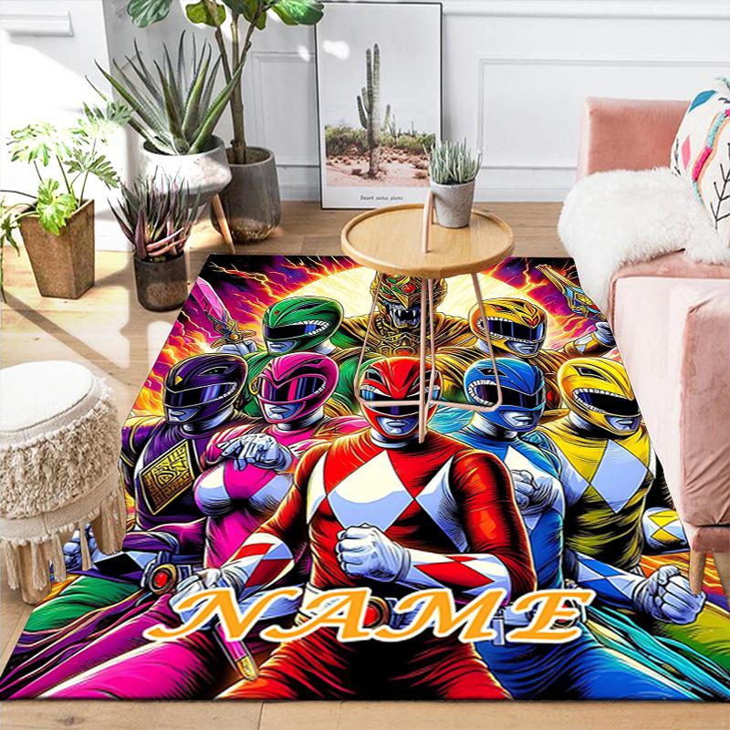 Custom 1Pc Power Rangers Heroic Battle Rug Office Carpet Indoor Outdoor Entrance Doormat Nonslip Soft And Comfortable Living Room D2915218