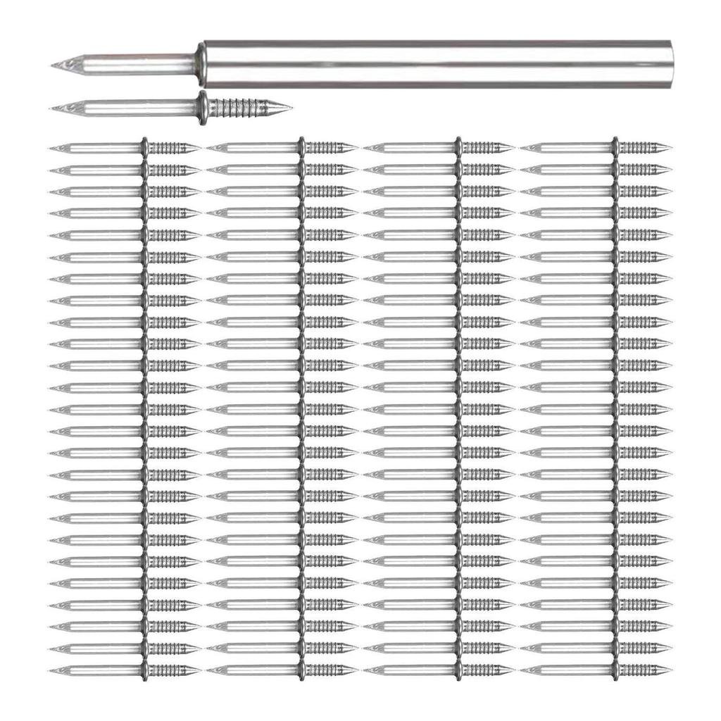 Versatile Double Headed Nails Invisible Nails Flat Head Nails 202pcs for Home & Crafts Suitable for Photos & Decorations