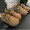 Retro Flat Bottom All-inclusive Women's Autumn New One-pedal Lazy Single Shoes Soft Sole Fashion