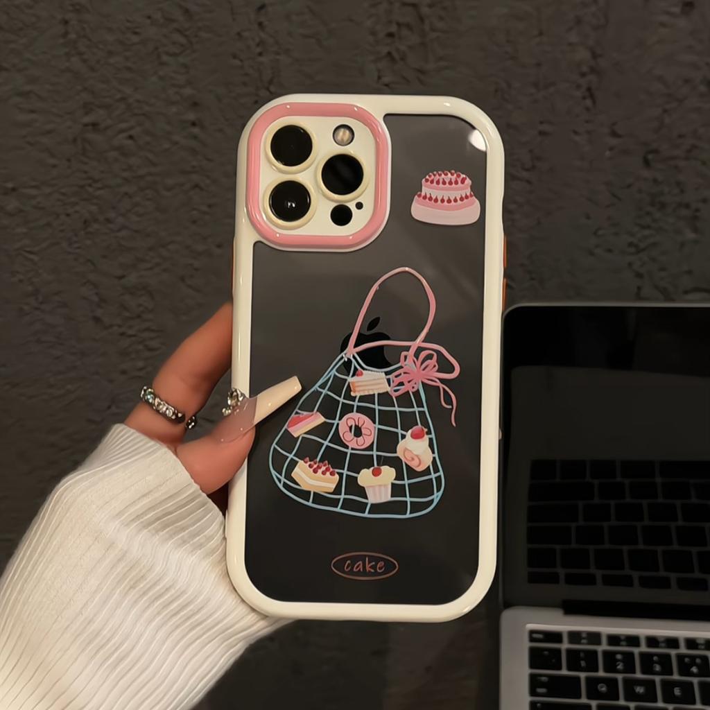 Dessert Bag for Apple 16 Promax Cream Cartoon Phone Case for IPhone 15 Anti-fall 13 Creative 12 Advanced