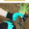 Gartenhandschuhe Kralle Arbeitshandschuhe Erde, Sand graben, Blumen pflanzen, Unkraut jäten, Gemüse anbauen Stichfeste Gartenhandschuhe
