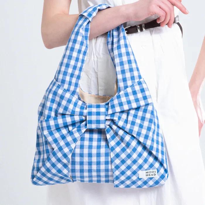 Lumer Ribbon Check Shoulder Bag_2 Colors