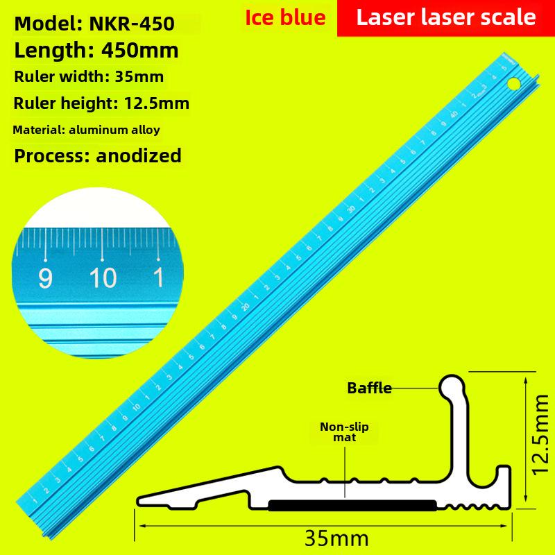 Multifunctional Aluminum Alloy Ruler: Stainless Steel, Cutting, and Protective Features
