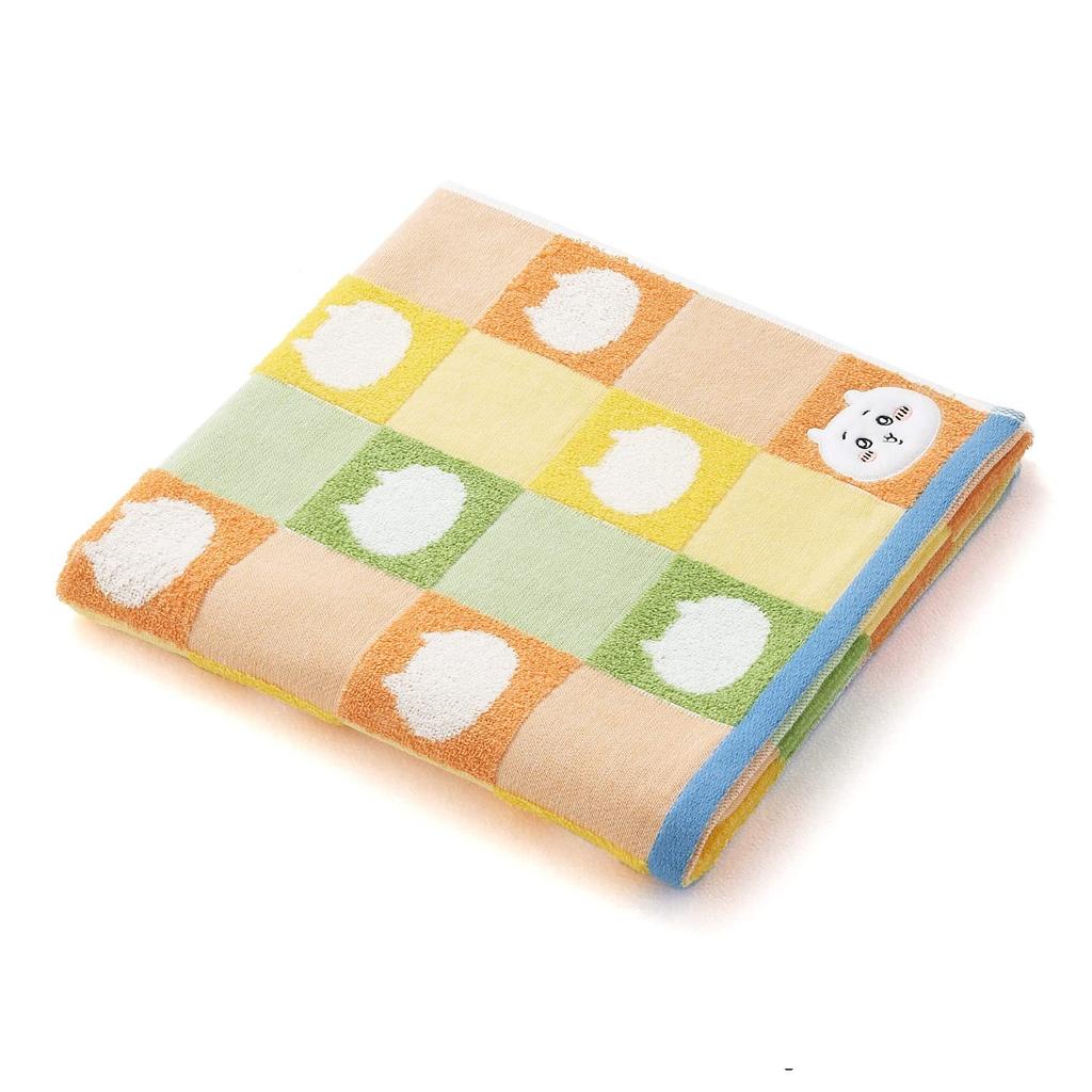 Chiikawa Patterned Bath Gauze 60 x 120 cm Towel, Orange, Pile, Cute, 41-1083300, Approx.