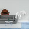 Miniature Bull Sofa Couch Chair Model DIY Accessory Furniture Room Micro Landscape Gift Resin