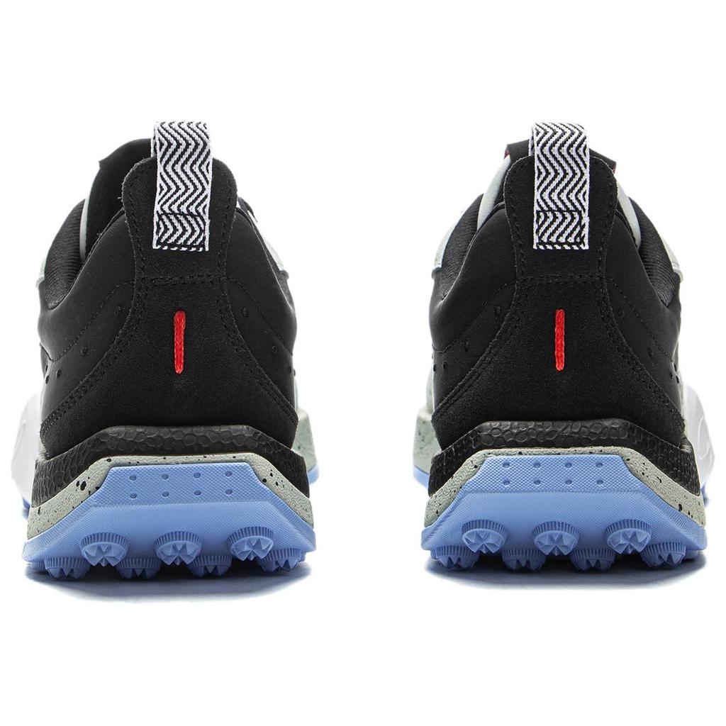 Li Ning Wade 1% Slip Resistant Cushioning Abrasion Resistant Rebound Low Top Basketball Shoes Men's Black Gray ABCV035-7