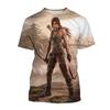 New Best Selling Tomb Raider 3D Printed T-Shirt Tomb Raider Lara Personality Men's Women's Cool Street Style Short Sleeve Kids
