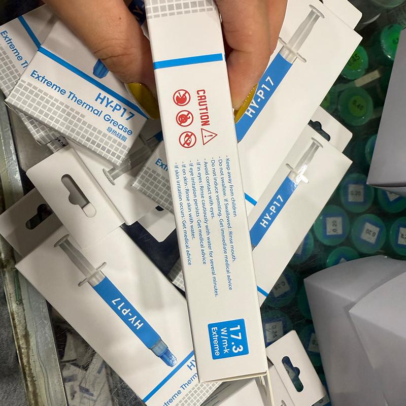 1 Pezzo Alta Conduttività Termica 17,3 W/M-K Hy-P17 Pasta Termica Prestazioni Premium Per Tutti i Processori Cpu/Gpu Accessori Fai da Te