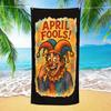 April Fools' Day Beach Towel Quick-Dry Soft Bath Swim Towel with Funny Joker Design Lightweight for Pool Travel Camping