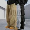 Summer men's high street style loose and versatile straight multi-pocket casual trousers thin overalls