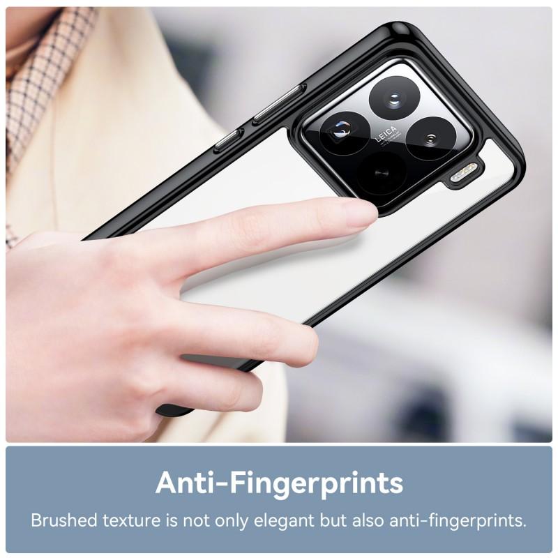 For Xiaomi 15 Pro Phone Case WANLONFENG XC Series TPU Acrylic Cover with Tempered Glass (Big Lens Hole)