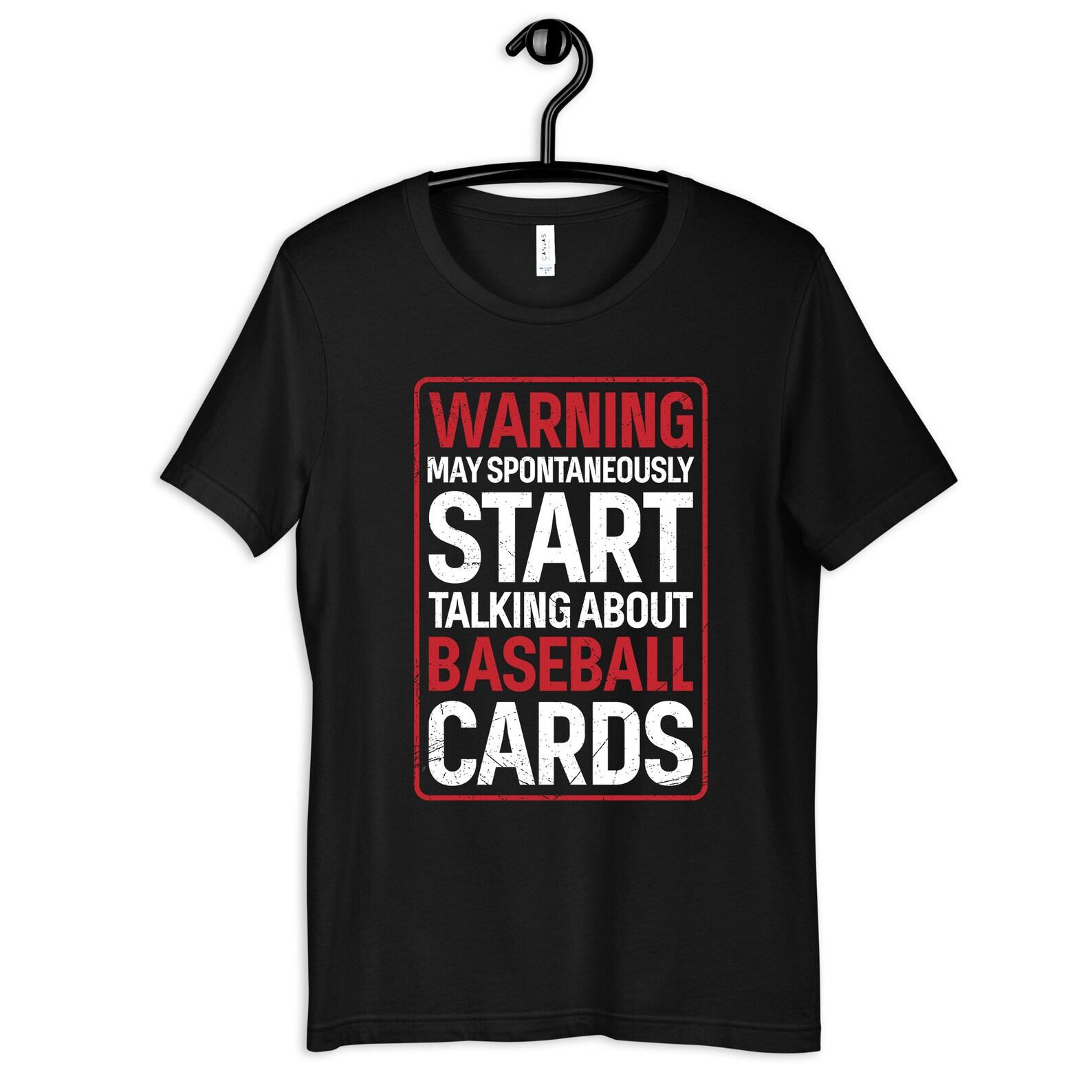 Warning Baseball Cards Shirt, Funny Baseball Card Collector Tee, T-shirt, Kids T-Shirt, T-shirt,T-shirt XL