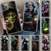 Halloween Maan Heks Horror Telefoonhoesje Cover voor iPhone 11 12 13 Mini 14 15 Plus 16 Pro Max 17 Air 7 8 + SE Kunst Aangepast Funda