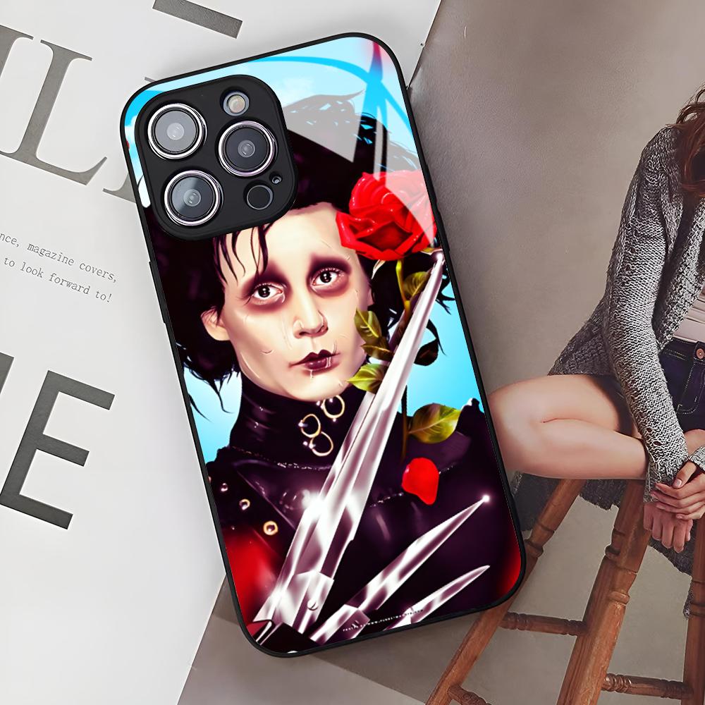 

Johnny Depp Character Collage Phone Case for Iphone 16 15 14 12 11 13 Pro Max Mini X Xr Xs Se 8 Puls glass Cover iPhone12 ProMax