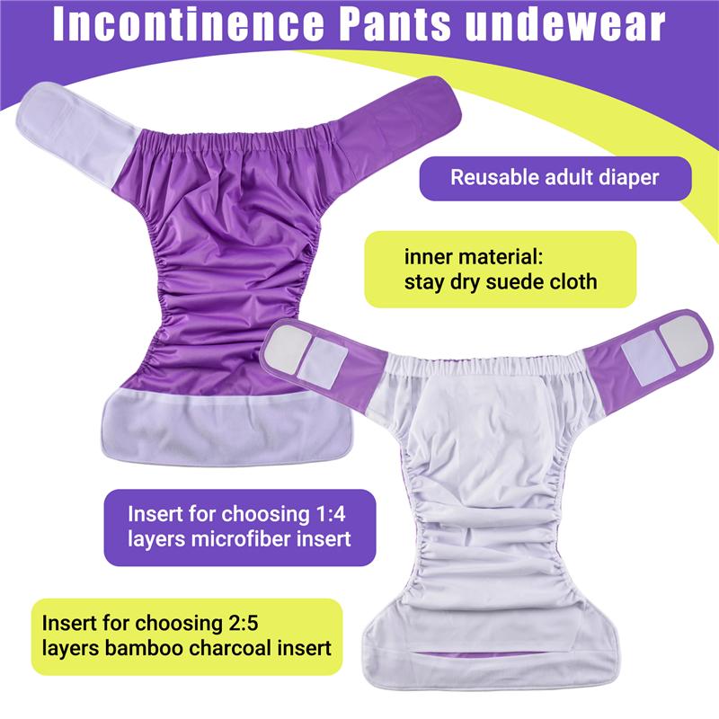 M-Modern-Super Large Reusable Adult Diaper For Old People And Disabled, Size Adjustable Waterproof Incontinence Pants Underwear