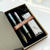 LACHIEVA LUX Luxury Abalone Shell Metal Ballpoint Pen and Shell Letter Opener Set, a Great Pen Gift for Men and Women