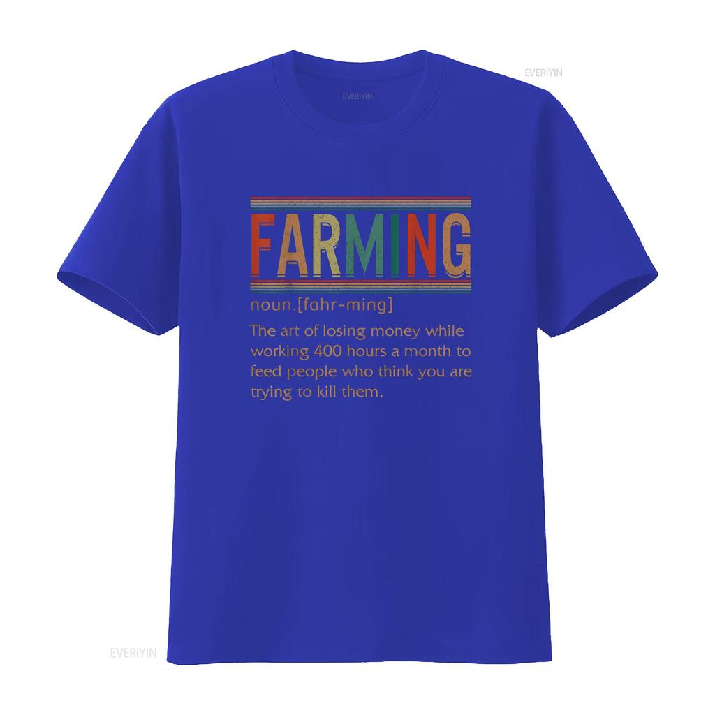 Farming Noun Definition Funny Farmer Farm Lover S T Shirt Vintage Washed Soft Designer Clothes Unisex Homme