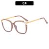 New Large Square Frame Anti Blue Light Flat Mirror Women Ultra Light TR90 Material Optical Glasses Frame Computer Goggles