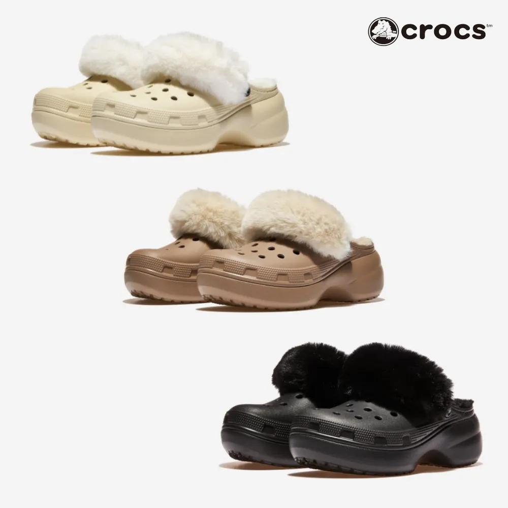 Authentic Crocs Women s Youth Winter Fur Crocs Fur Slippers Fur Slides Office School Fur Indoor Shoes Winter Boots Choose 1 of 3 copy