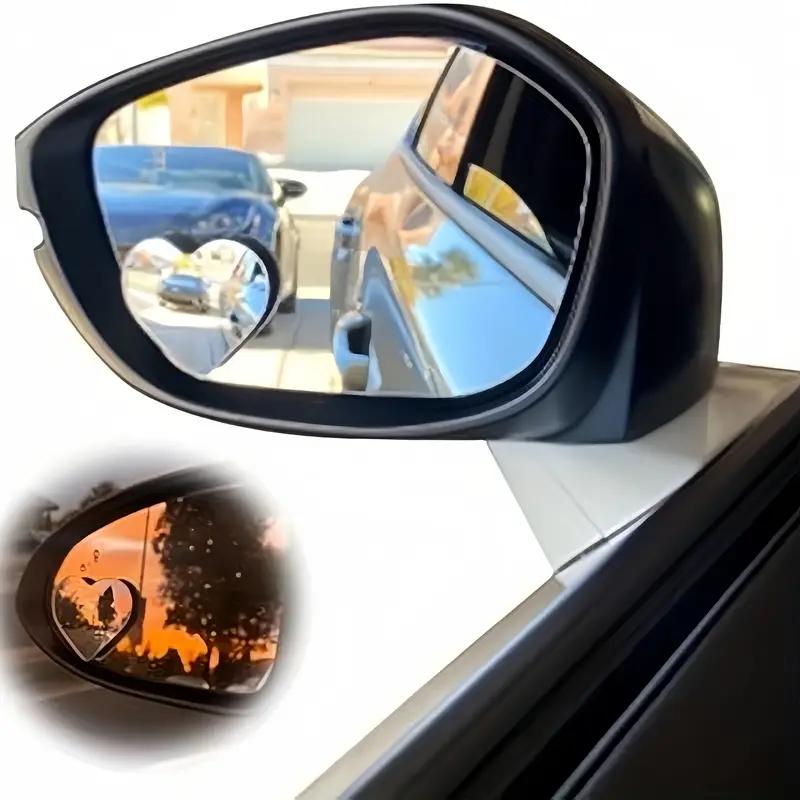 Specchietto Retrovisore Senza Cornice Vetro a Forma di Ventaglio Specchietto Rotondo Piccolo per Retromarcia Riflettore Ausiliario Ultra-alta Definizione a 360 Gradi Specchietto Angolo Cieco per Auto