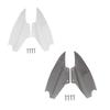 1 Pair Motorcycle Upper Fairing Air Deflectors Wind Side Shield Cover