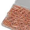 300pcs Electroplated Finish Rose Gold Paper Clips Anti Slip Design Decorative Paperclips  DIY Crafts