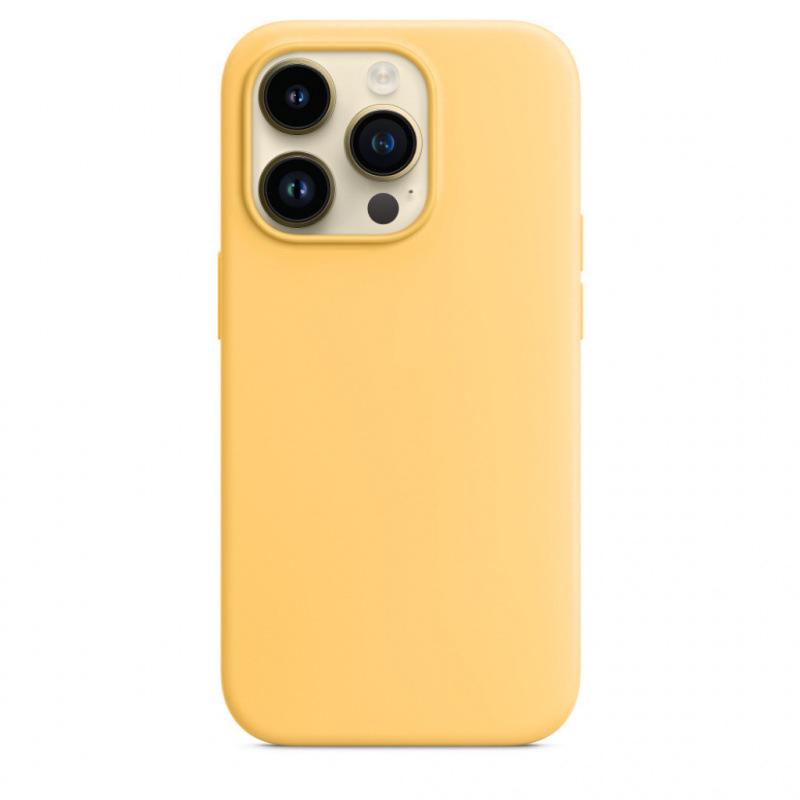 Magnetic Liquid Silicone Case for Apple iPhone 14 Pro Max with Magsafe and Animation Design