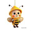 62KD Bees Ornament,Car Mirrorr Hangings Decorations Acrylic Car Rear View Mirrorr Hold
