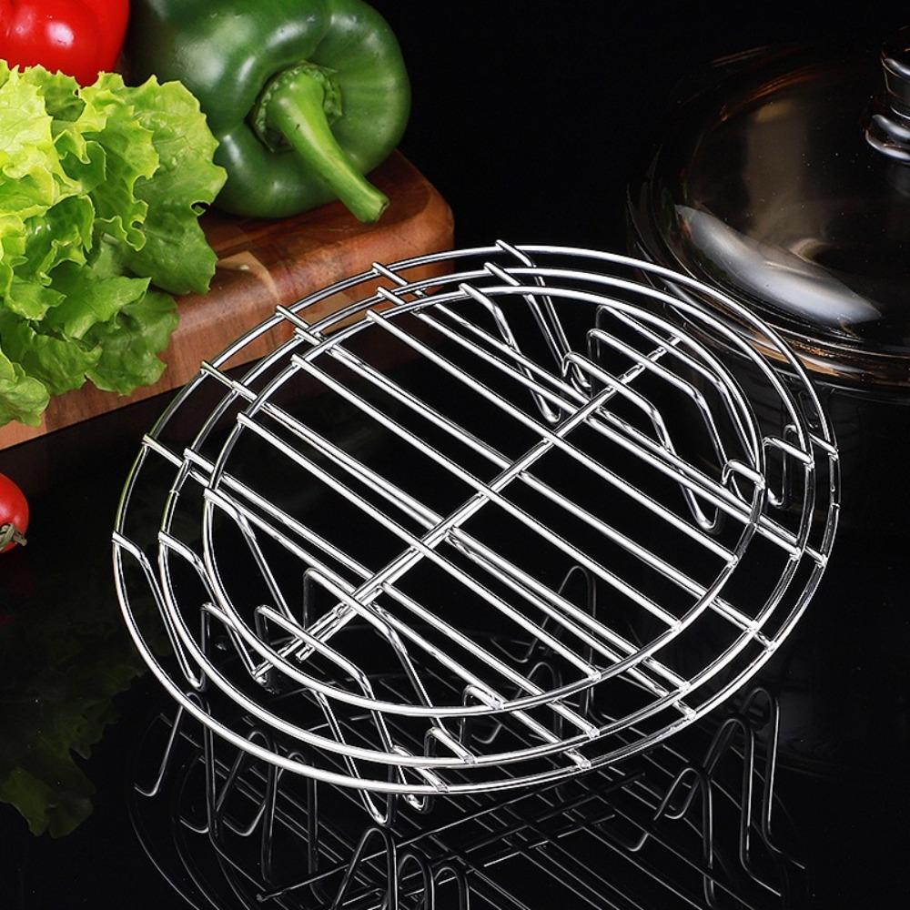 19cm Oven Grill Racks Round Steamer Rack Durable Cooking Baking Pot Stand  for Cosori Gourmia Foodi