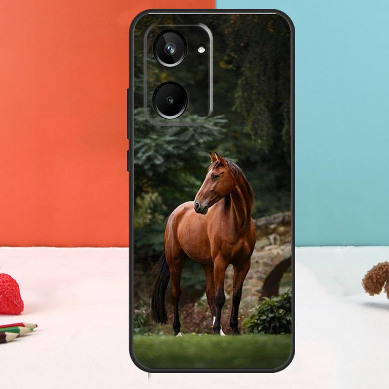 

Животное Лошадь Для Realme 12 11 Pro Plus 10 Pro GT5 GT3 C55 C53 C51 C33 C31 C30 C25s C21Y C15 GT Neo5 Чехол Realme C55