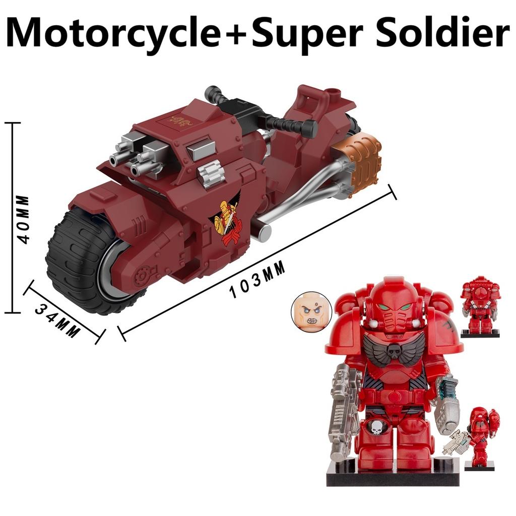 Ny Moc Ghost Rider Med Motorcykel Byggklossar Mini Actionfigur Leksaker