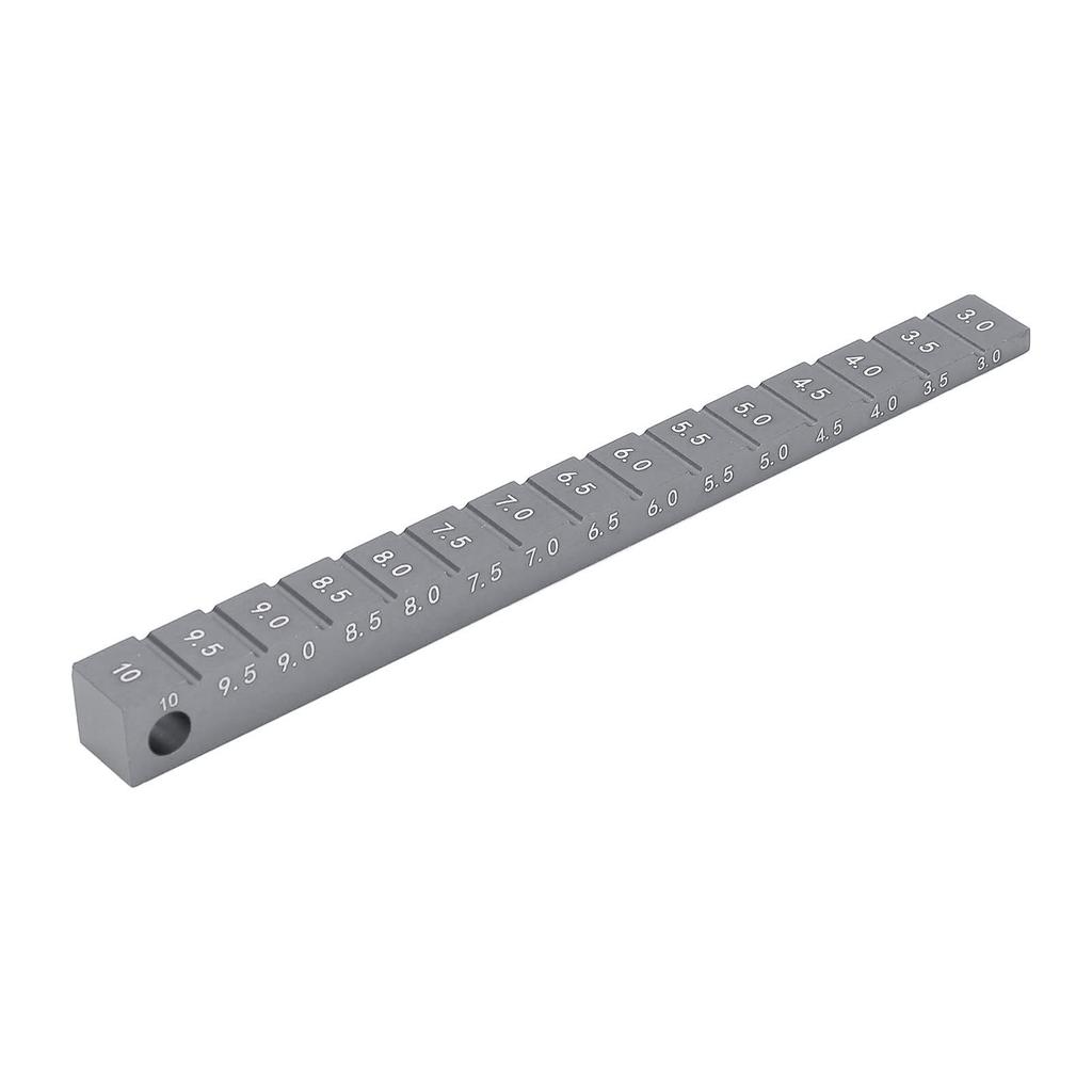 Chassis Ride Height Gauge Aluminum Alloy 3‑10mm Rc Car Droop Gauge Accessories for 1 10 RC Drift Car Titanium