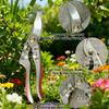 Zinc Alloy Garden Scissors  Pruning Lopper for Flower Stem Fruit Tree Thick Branch Horticultural Shears Curved Labor-saving SK5