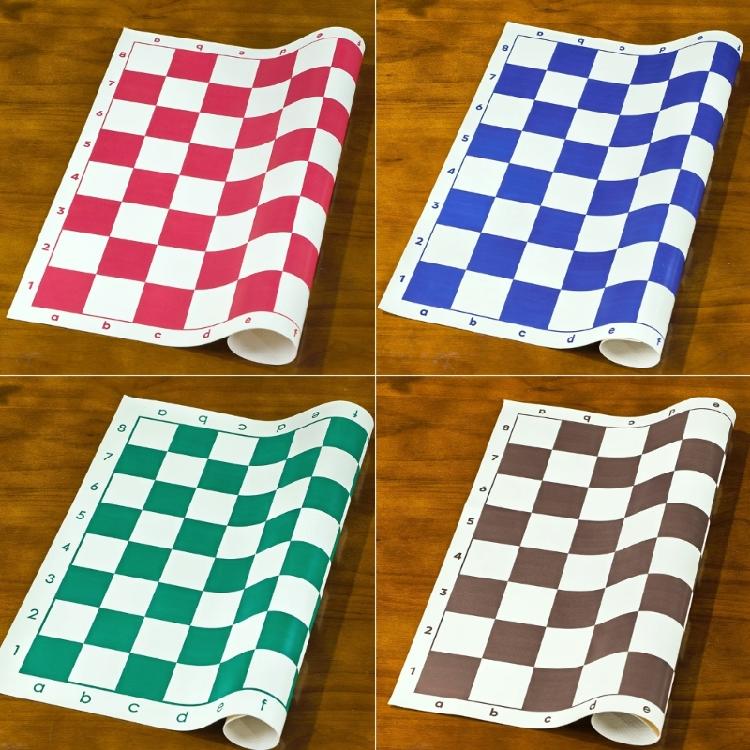 Scacchiera Portatile in PU Leggera Tappetino da Torneo per Scacchi Si Arrotola Scacchiera in PU Scacchiera Regalo per Studente Adulto