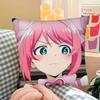 Pc Anime Gushing Over Magical Girls Pillow Case Fashion Square Pillowcase Bedroom Sofa Room Ins Decoration Leisure