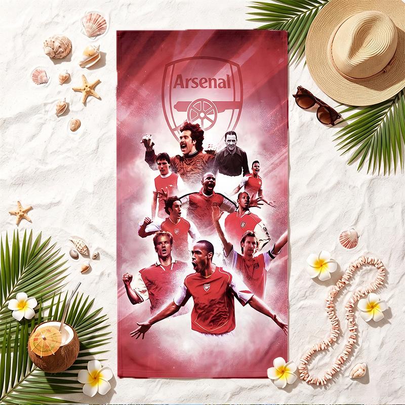 ARSENAL Soft Beach Towel Stylish Beach Pool Towel for Summer Seaside Vacation Travel