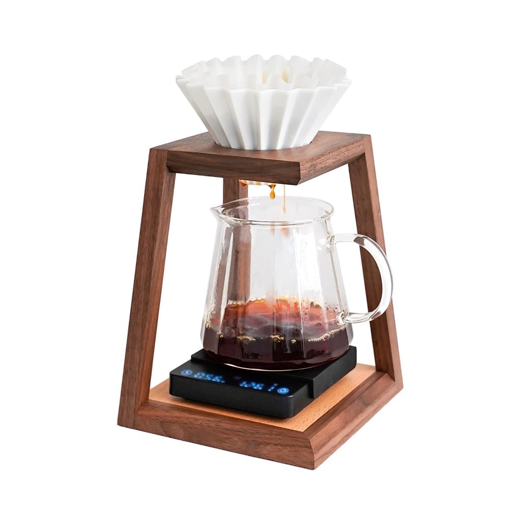 Watchget Coffee Dripper Stand, Wooden Dripper Holder, Coffee Drip, Hand Drip Coffee, Coffee Supplies (Stand Only)