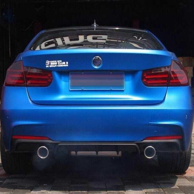 BMW 3 Series F30 F35 MT MP Black Rear Bumper & Spoiler Body Kit.