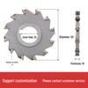 Carbide 8-Tooth Three-Sided Disc Milling Cutter