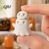 Skull Ghost Decor 3D Printed Figurine, Spooky Gothic Statue, Mini Cartoon Ornament for Table Centerpiece Shelf Desk Halloween