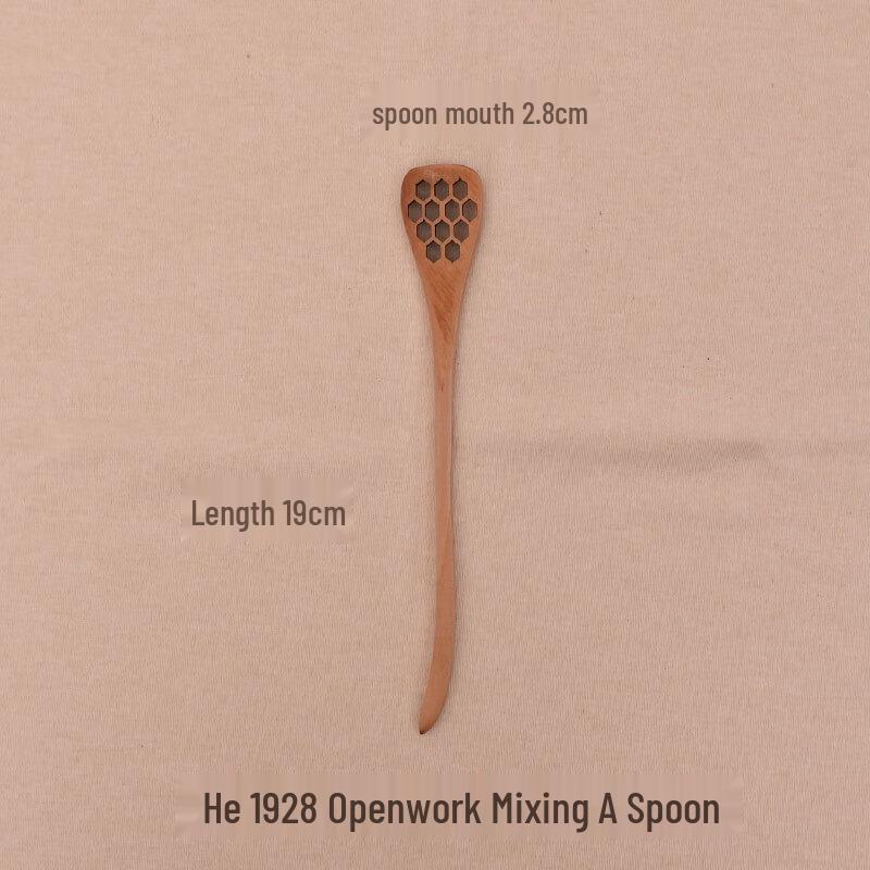 Vintage Wooden Honey Stirring Spoon Set