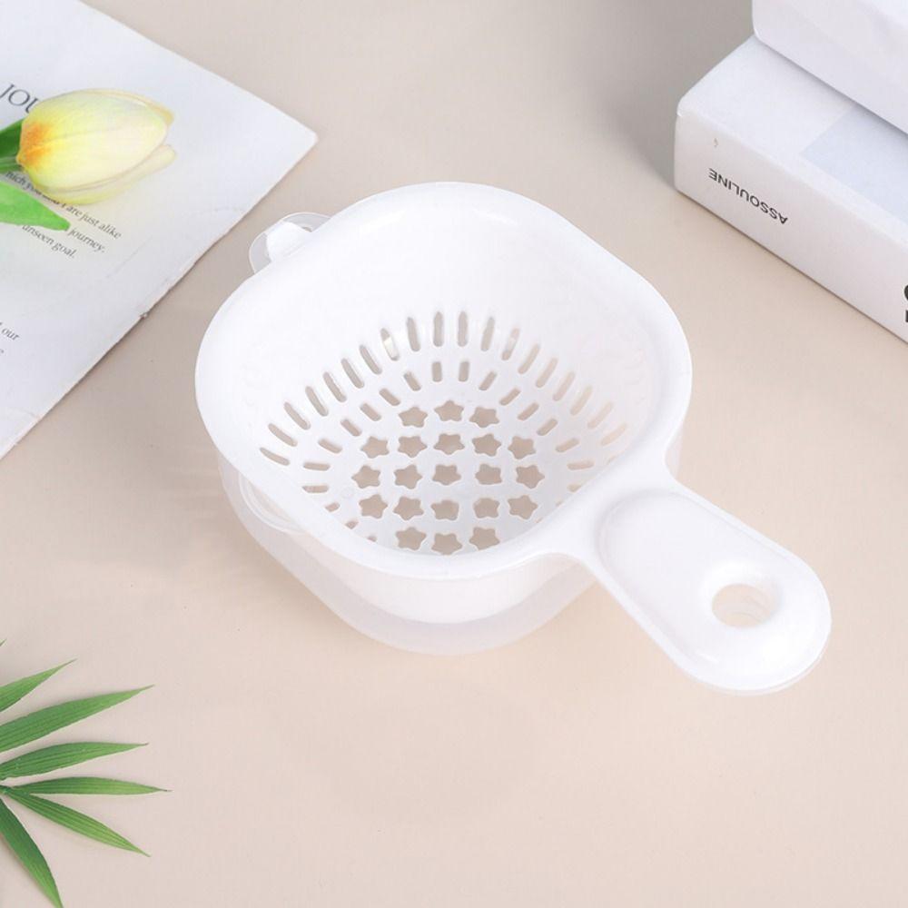 Double-layer Drain Basket Cute Vegetable Storage Basket Simplicity Drainage Bowl  Kitchen