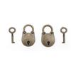 1PCS Metal Old Vintage Style Mini Padlock Small Luggage Box Key Lock Copper Color